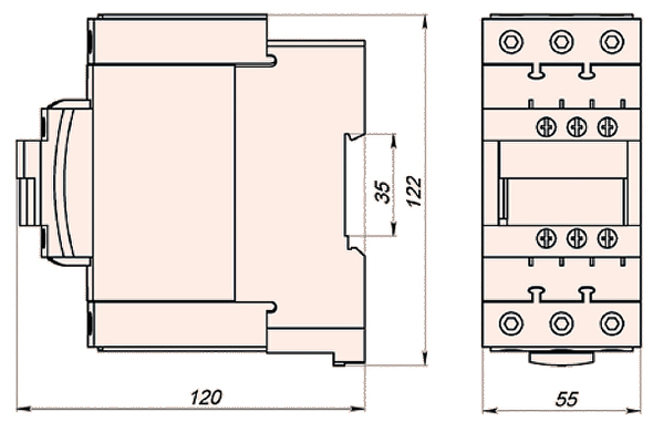 Габаритные размеры ПК3-0401136LC1D