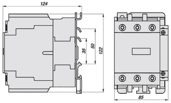 Габаритные размеры ПК4-08011380LC1D
