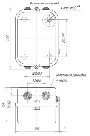 Габаритные размеры ПМЕ-221